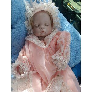 Vintage 1987 Sugar Britches Doll Reproduction Boots Tyner Design 1986 Girl Pink